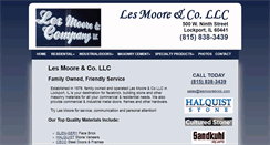 Desktop Screenshot of lesmoorebrick.com